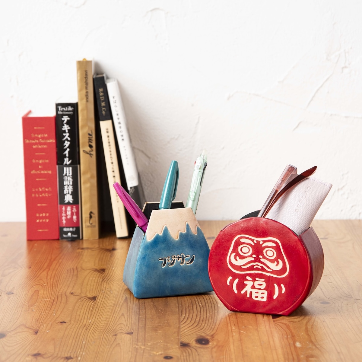 【AND PACKABLE】ペンスタンド ペン立て だるま&富士山