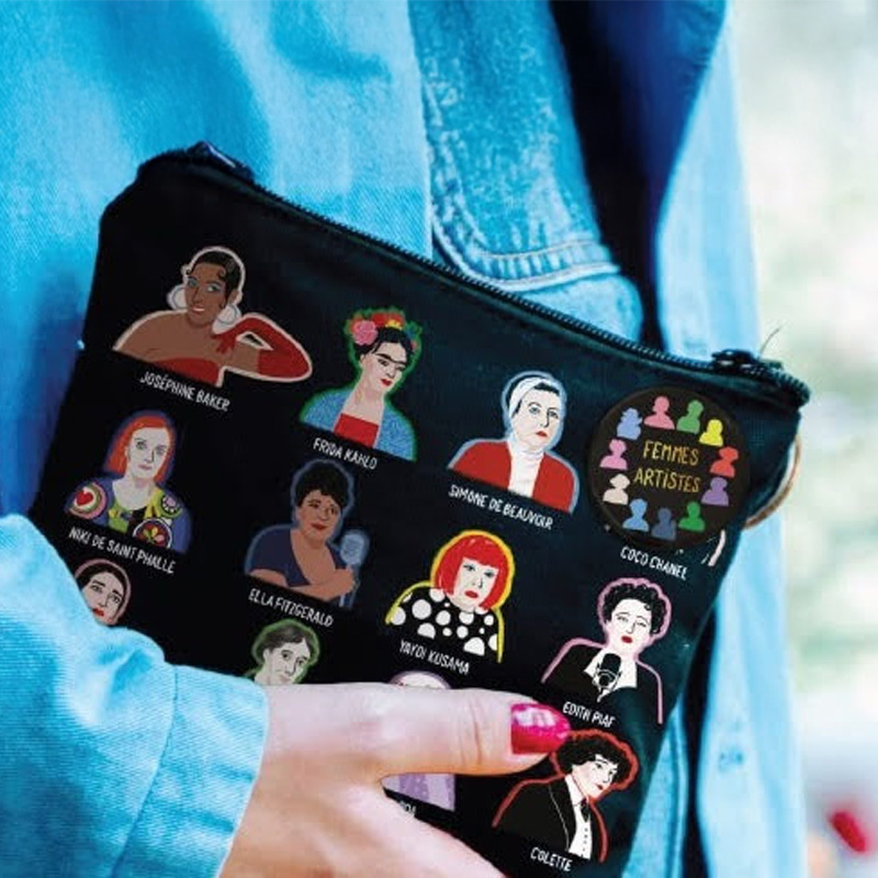 【cartesdart】コットントラベルポーチ 小物入れ フランス