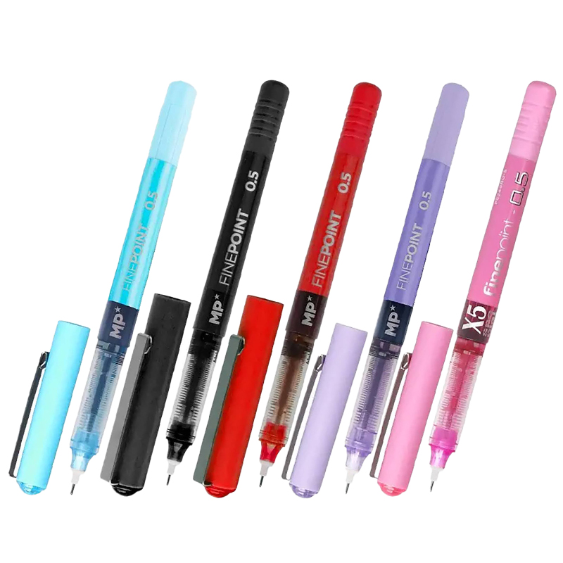 【MAIN☆PAPER】リキッドインクペン ニードルポイント 文房具 5色