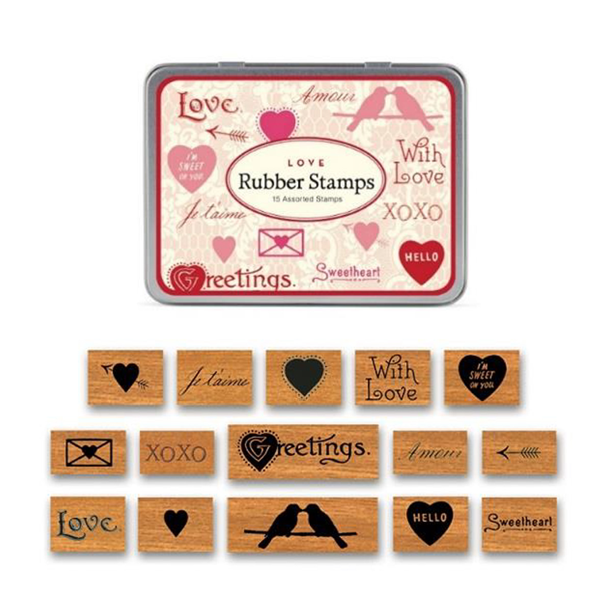 【CAVALLINI】カバリーニ ラバースタンプセット(缶入)