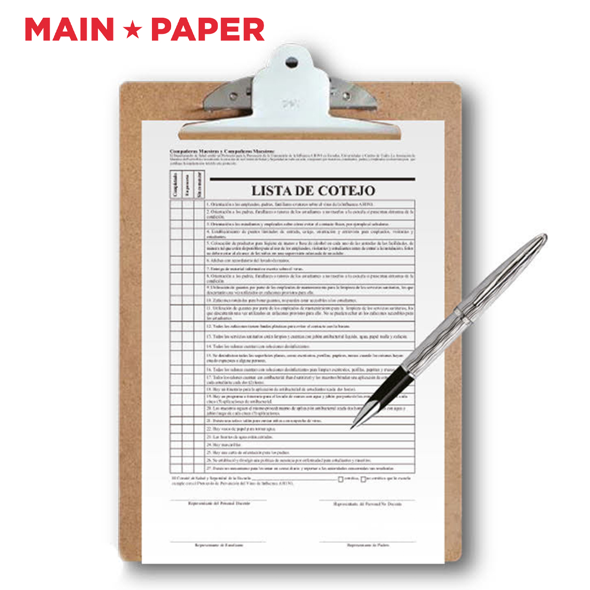 【MAIN☆PAPER】クリップボードホルダー