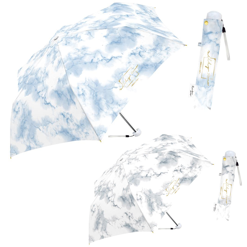 【クラックス】CRUX ミルキートーンアンブレラ マーブル折傘 折り畳み傘