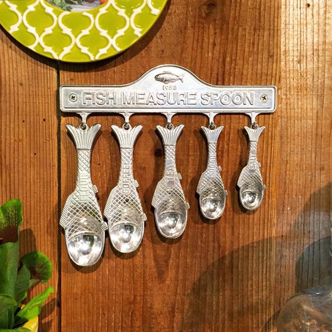 【DULTON】ダルトン FISH MEASURE SPOON 魚型 軽量スプーン キッチン雑貨 壁掛け可