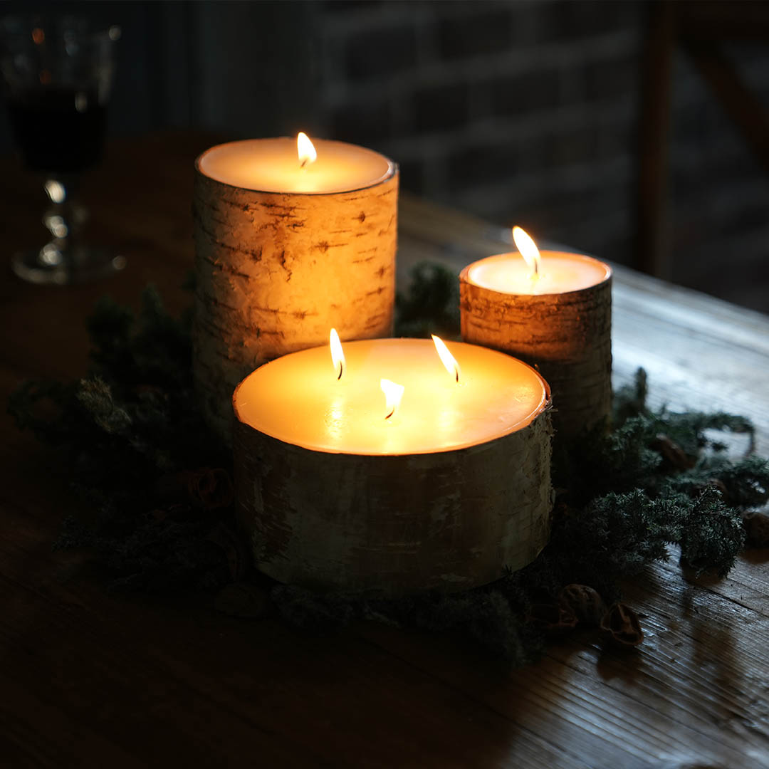 【DULTON】ダルトン BIRCHWOOD CANDLE バーチウッド キャンドル ろうそく 白樺 照明 インテリア