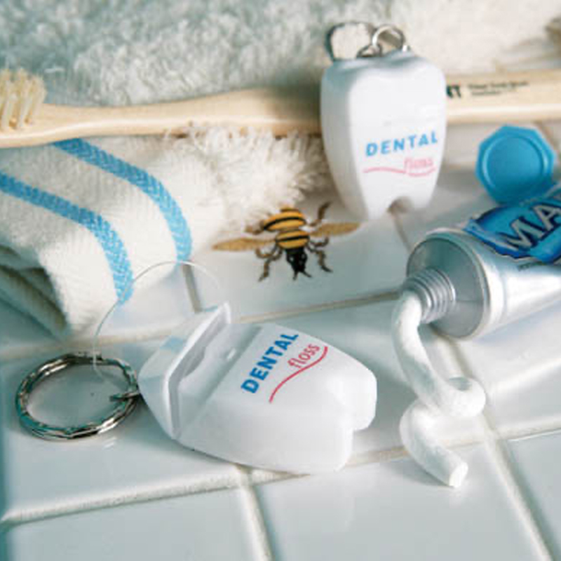 【DULTON】ダルトン DENTAL FLOSS デンタルフロス キーホルダー 携帯用 旅行 デンタルケア