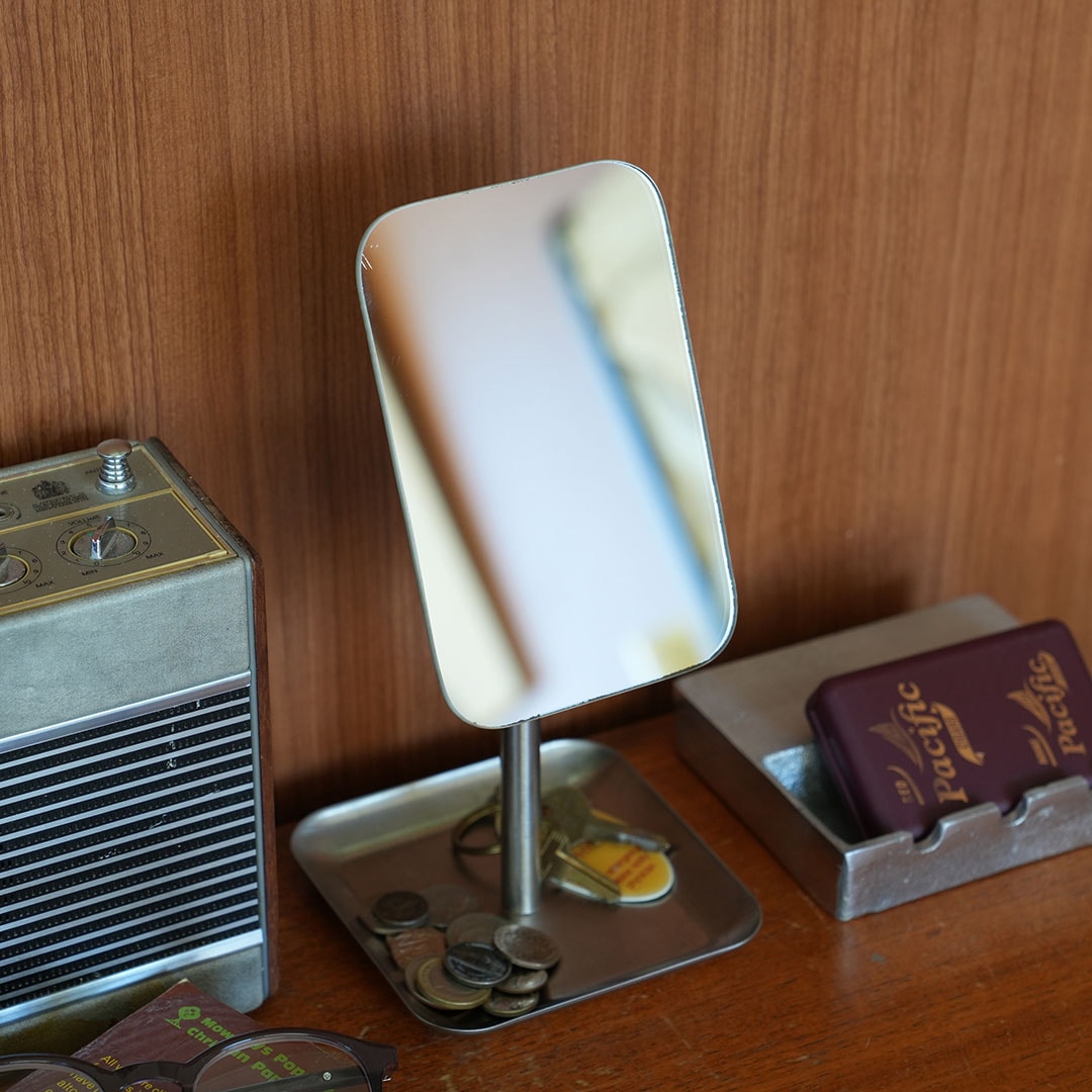 【DULTON】ダルトン RECTANGLE MIRROR レクタングルミラー トレイ付き 鏡 インテリア サニタリー