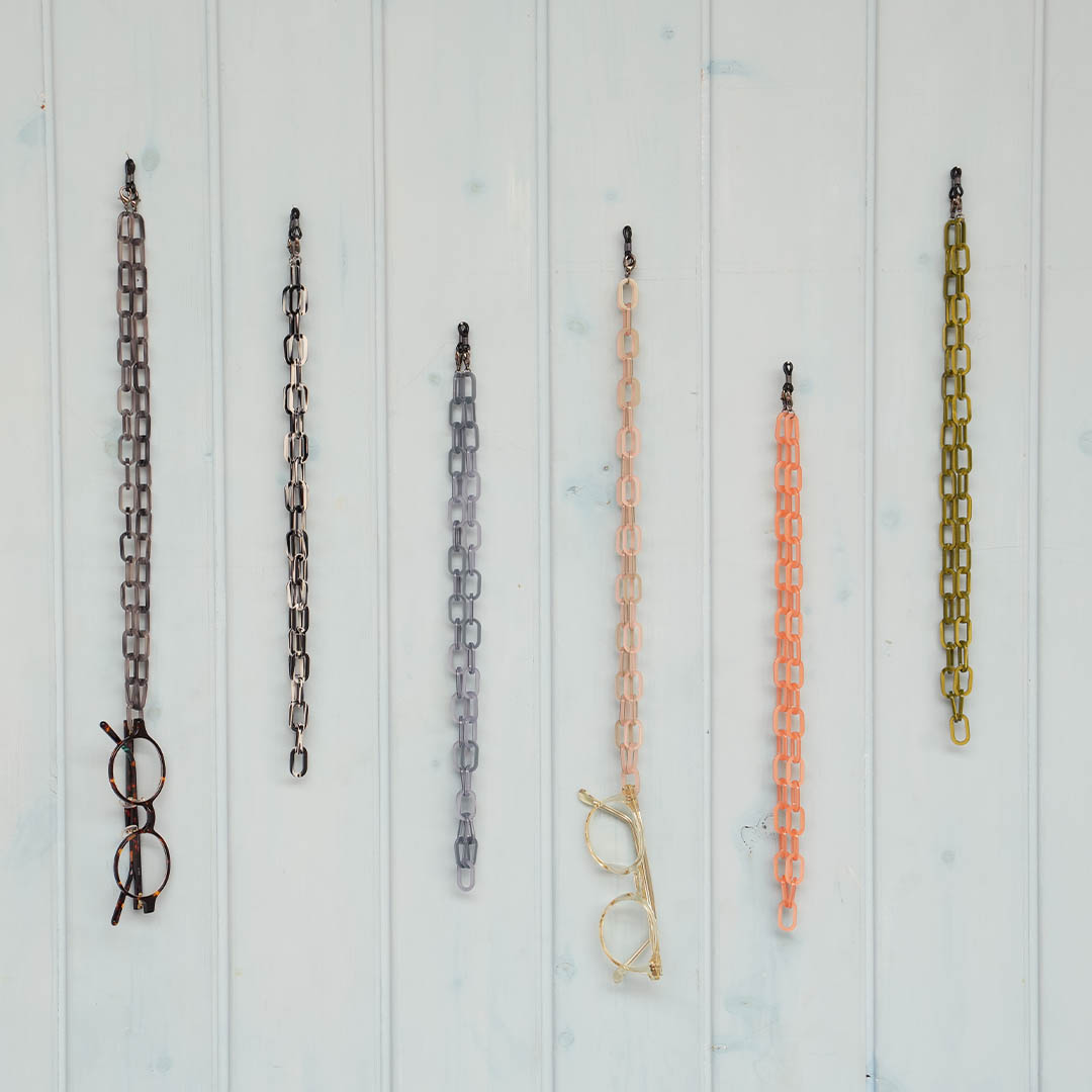 ACETATE CHAIN OBLONG アセテートチェーン 眼鏡用チェーン グラスコード メガネ