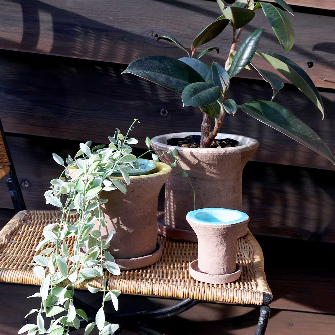 GLAZED EARTHENWARE POT グレイズド アーザンウェア ポット 植木鉢 フラワーポット