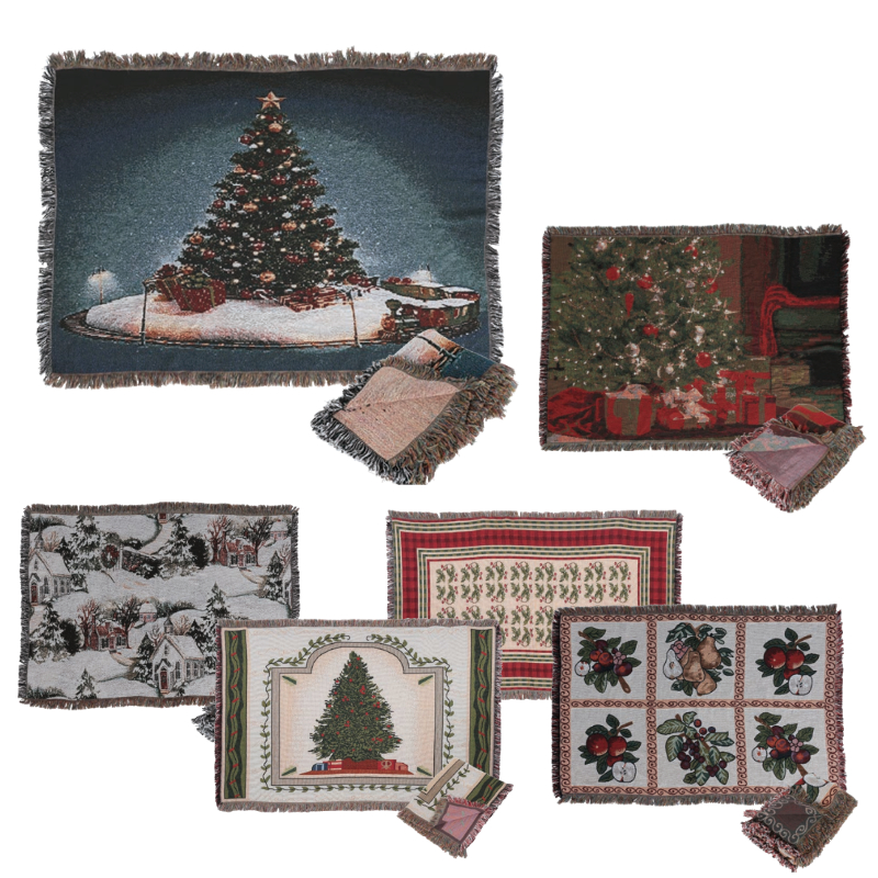 《予約：3/18(水)〆》【クリスマス】JACQUARD MULTI CLOTH ジャガード マルチクロス インテリア ハンドメイド