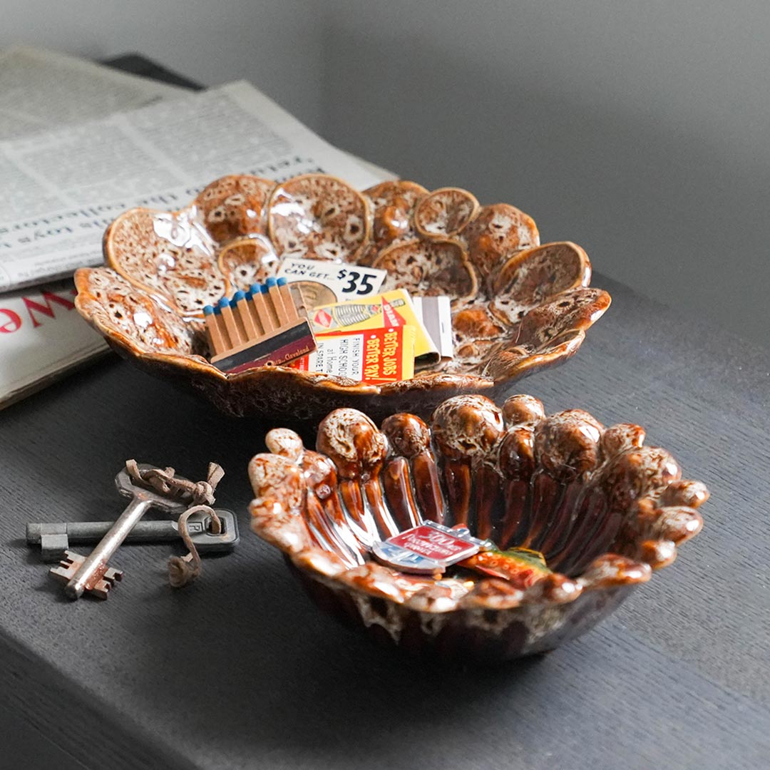 DECOR PLATE デコール コイントレー&ボウル 植物モチーフ 小物置き インテリア