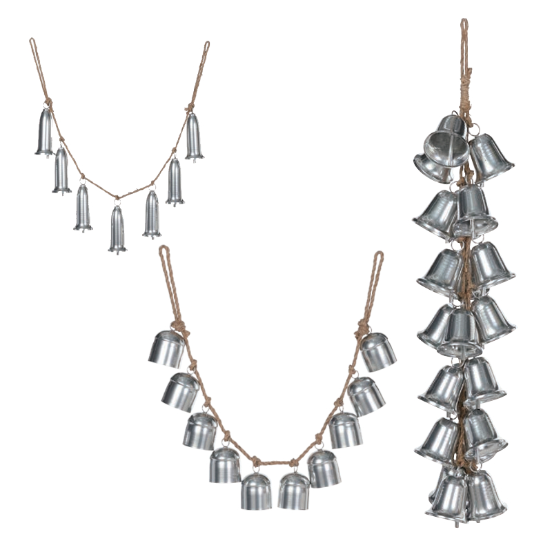 《予約：3/18(水)〆》【クリスマス】METAL BELL GARLAND メタルベル ガーランド オーナメント インテリア