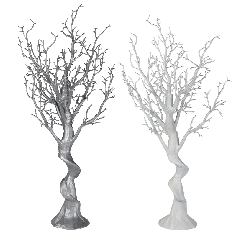 《予約：3/18(水)〆》【クリスマス】TREE ツリー シルバー&ホワイト インテリア オブジェ