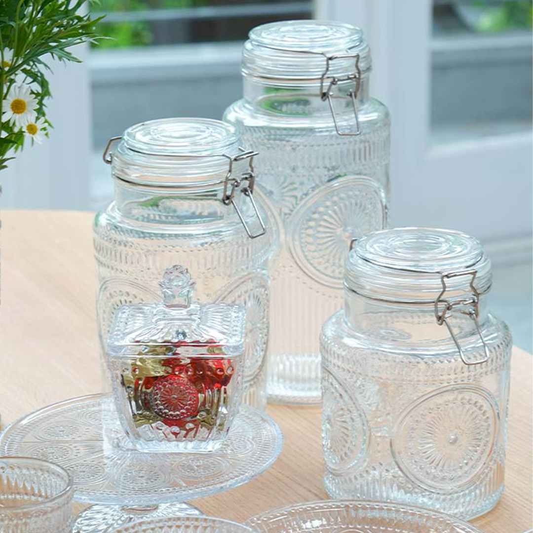 MARGARET SERIES GLASS JAR マーガレット ガラスジャー 保存瓶