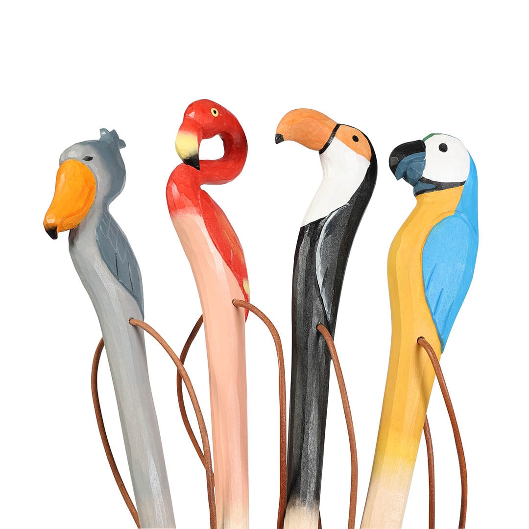 SHOEHORN シューホーン 靴べら フラミンゴ&コンゴウインコ&ハシビロコウ&オオハシ 鳥
