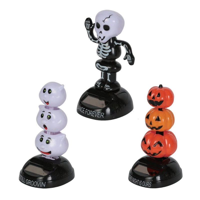 《予約：3/18(水)〆》【ハロウィン】SOLAR DANCER ソーラーダンサー お化け&スケルトン&かぼちゃ インテリア オブジェ