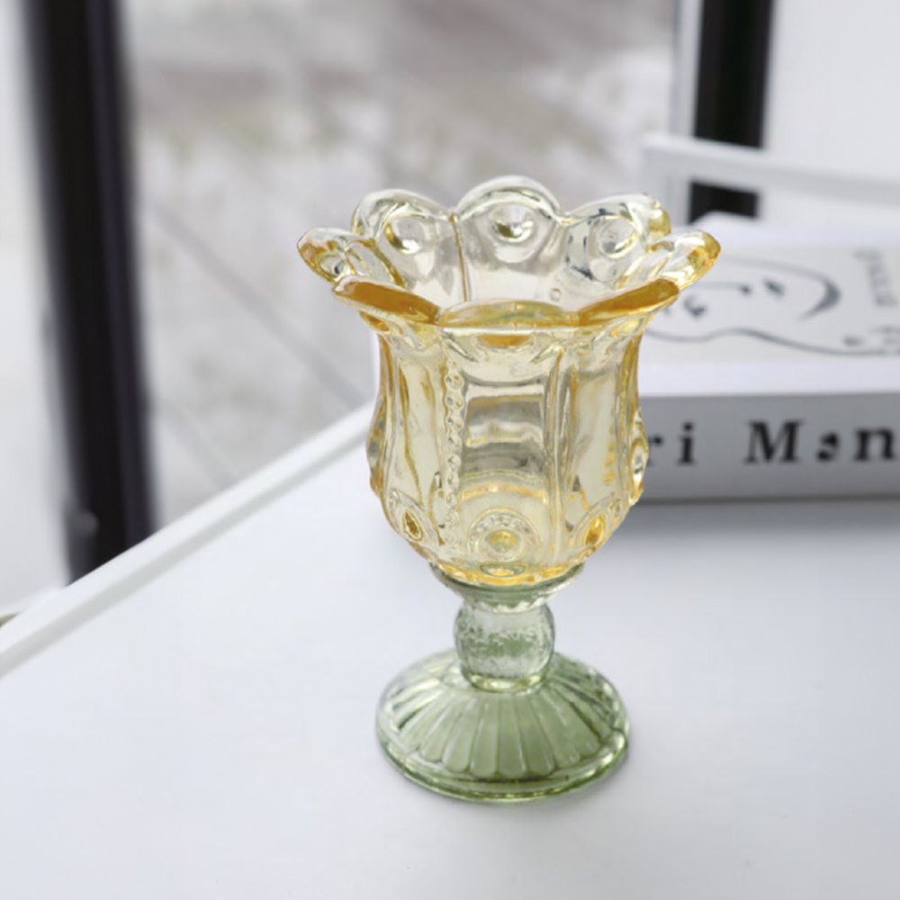 neulo Flower motif glass cup フラワーモチーフグラスカップ 花瓶