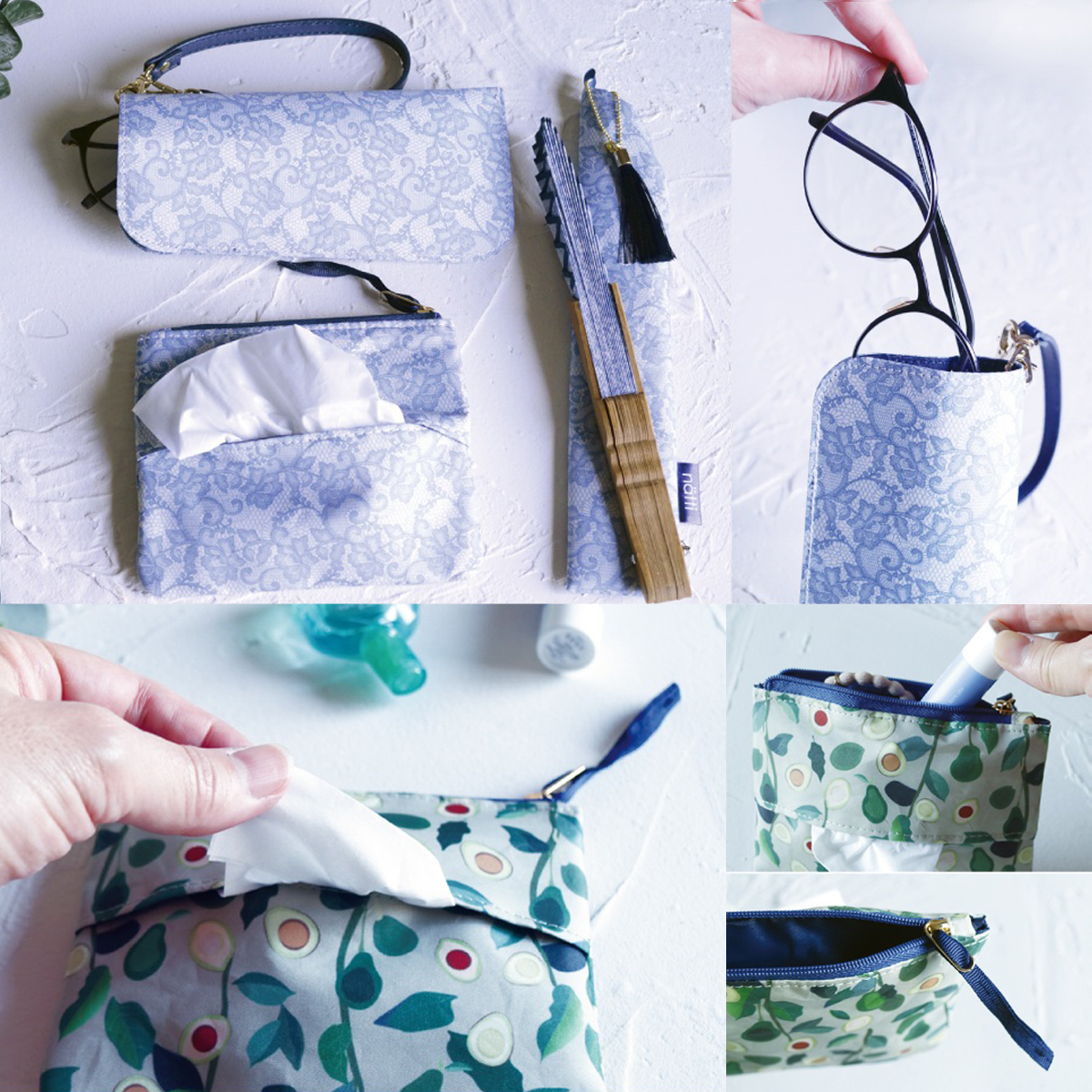 《予約3月入荷》ナッティ メガネケース＆ティッシュポーチ26 レディース 雑貨