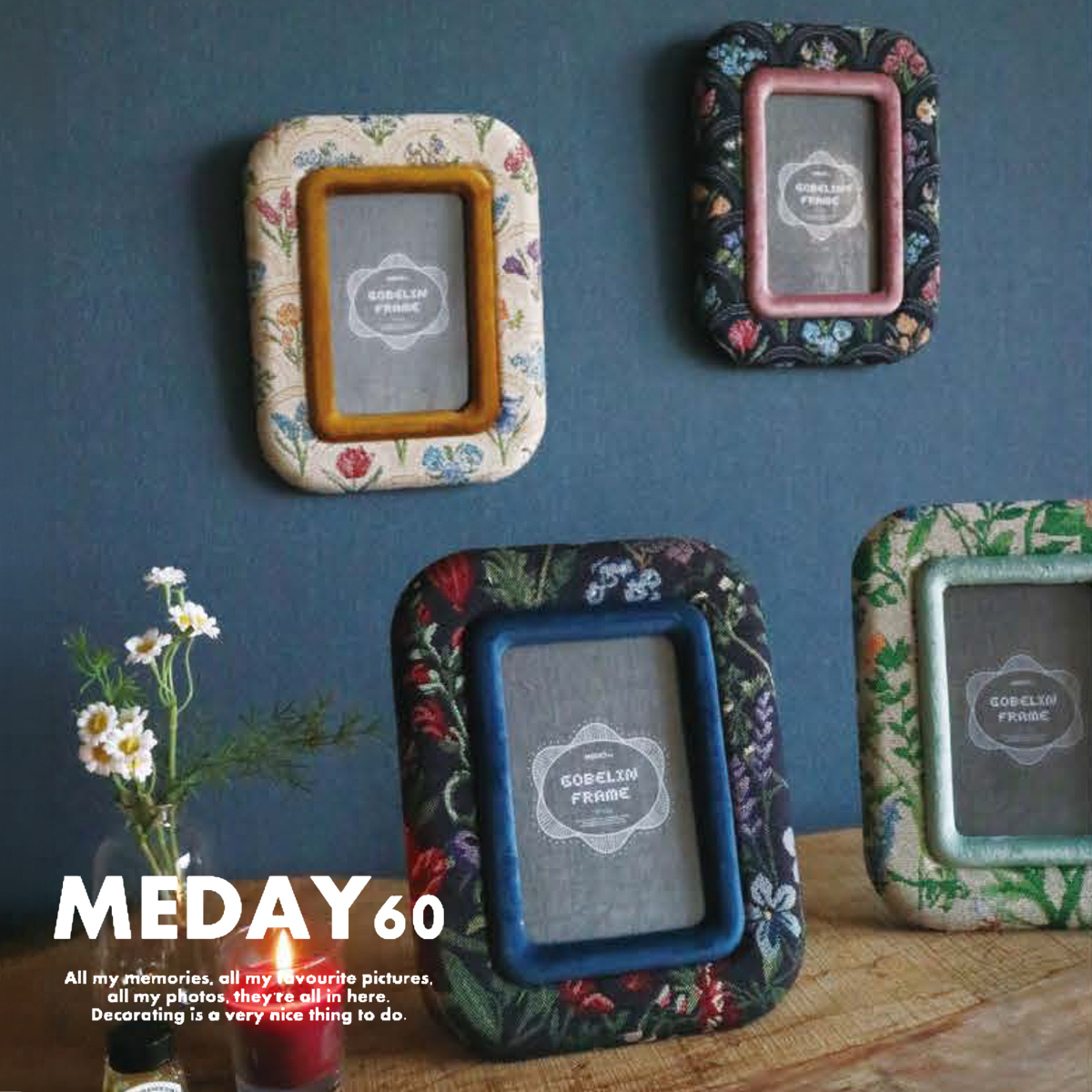 《予約：26年10月上旬以降入荷》MEDAY-60 フォトフレーム ゴブラン織り インテリア雑貨