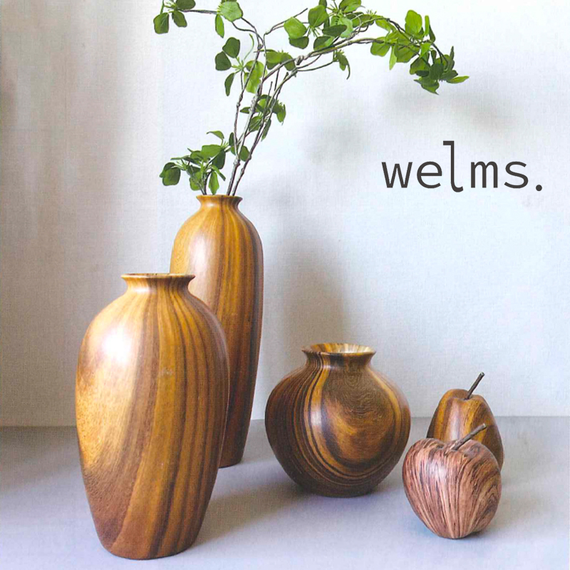 【Global Arrow】welms. Wood grain Object Vase 花瓶 オブジェ【2024年4月入荷予定】