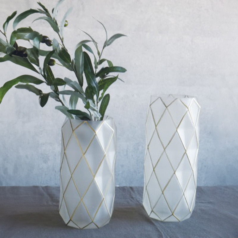 【Global Arrow】welms Frost vase Diamond フロストベース 花瓶 フラワーベース