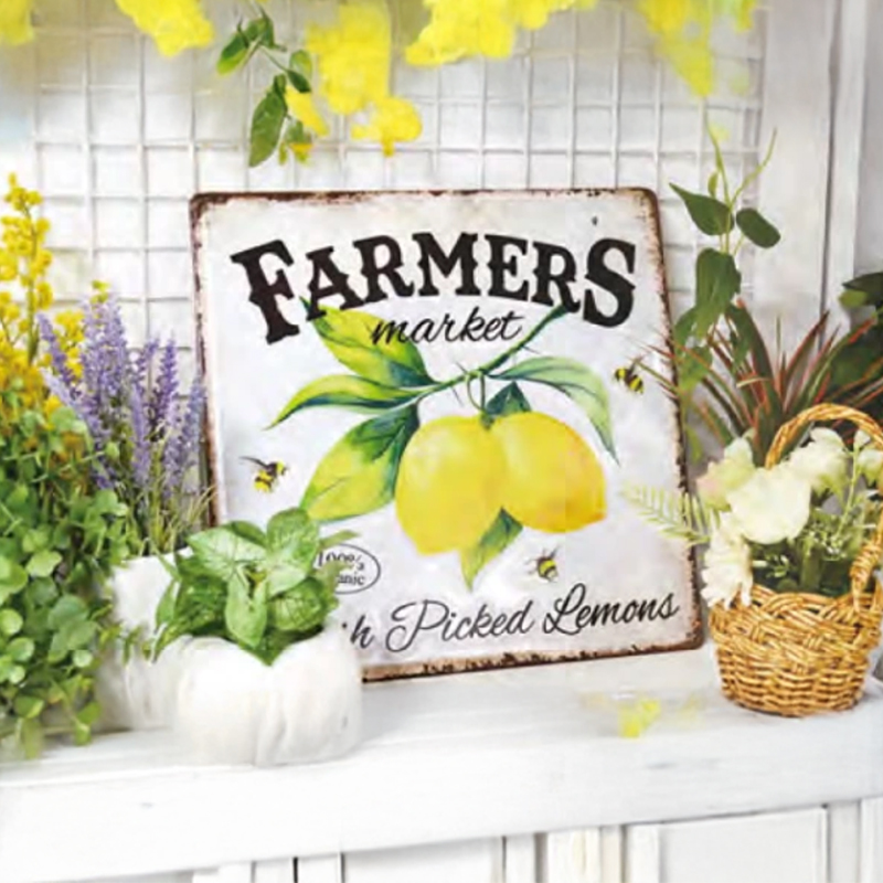 デザインボードメタルM ガーデニング カリフォルニア ベア コーヒー サーフ