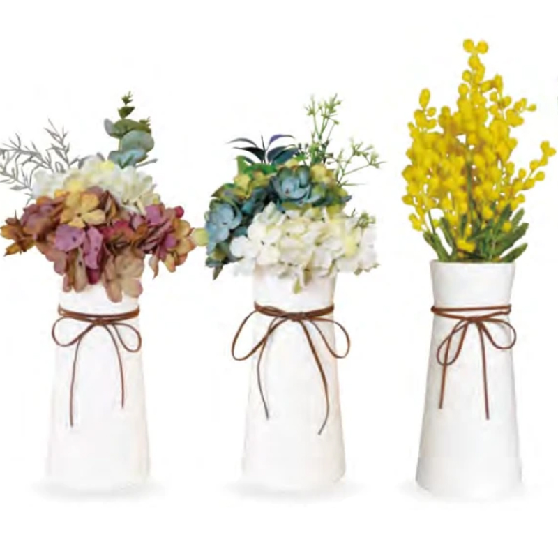 ロングポット ブーケ ミモザ オリーブ フェイクフラワー インテリア小物