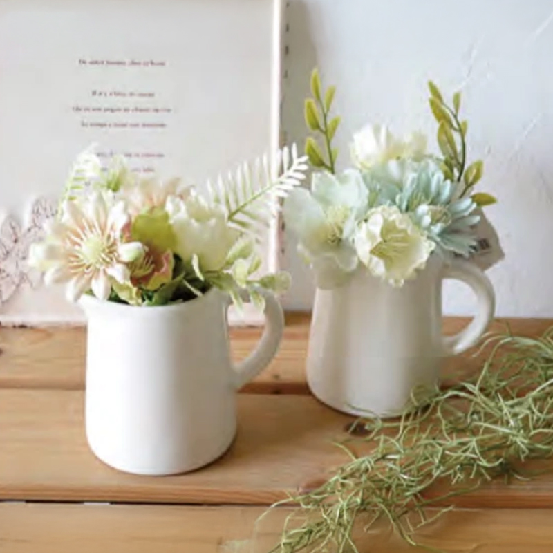 グリーンピッチャーPL フラワー ラベンダー フォールユーカリ ミモザ インテリア小物