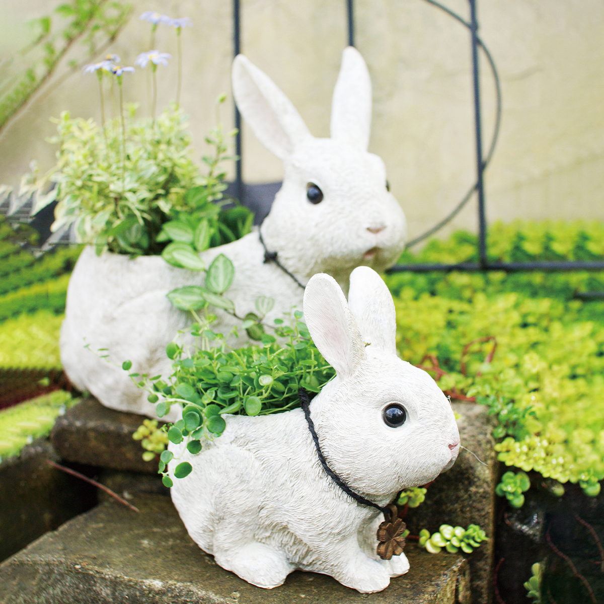 【キシマ】プランター Rabbit's Farm ラビッツファーム うさぎ 植木鉢 フラワーポット