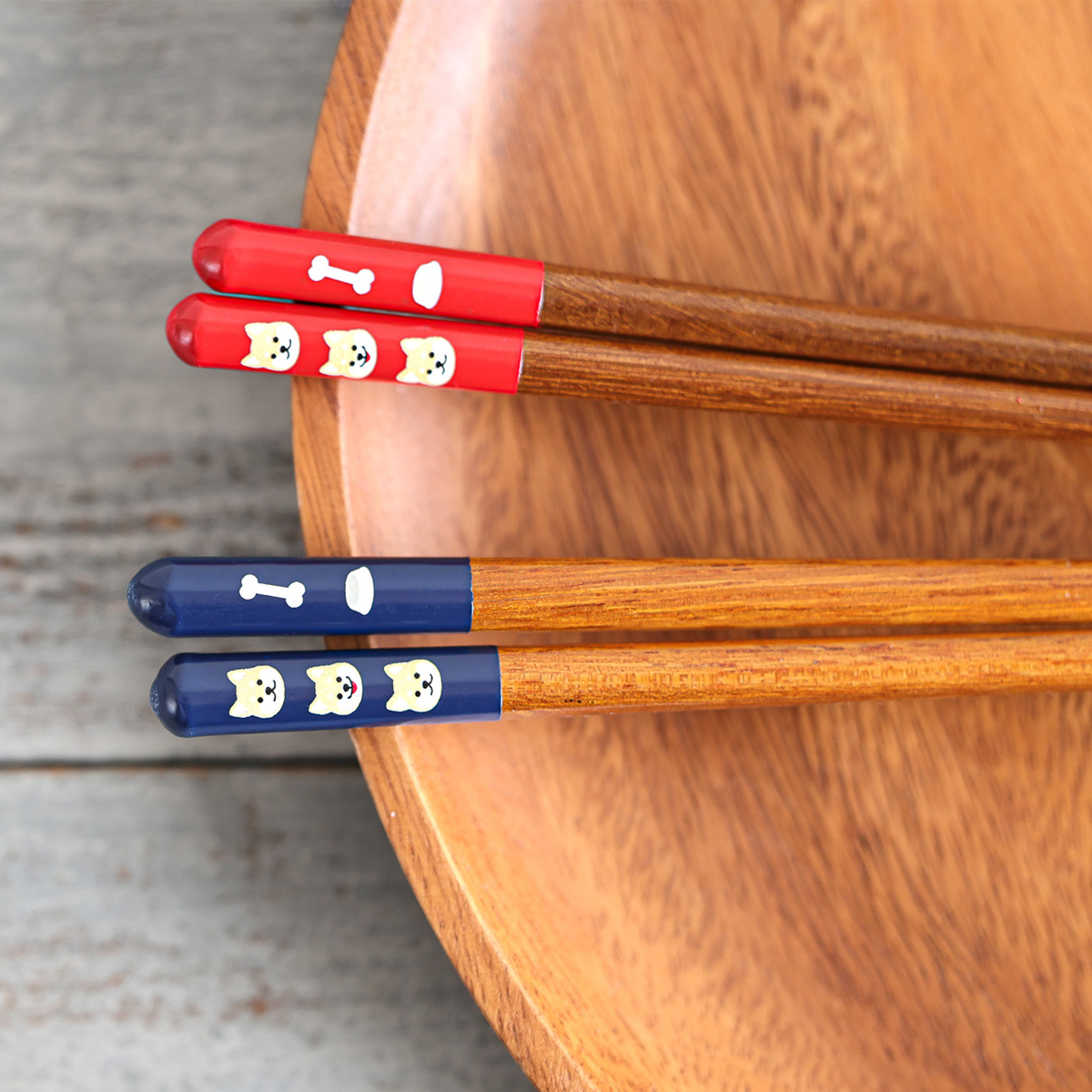 【日本製】若狭の箸 天丸 柴犬