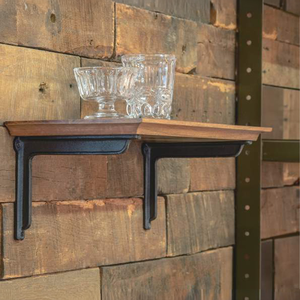 《予約2月下旬入荷》ブラケット L字 ブラック 壁掛け素材 DIY アンティーク インテリア雑貨