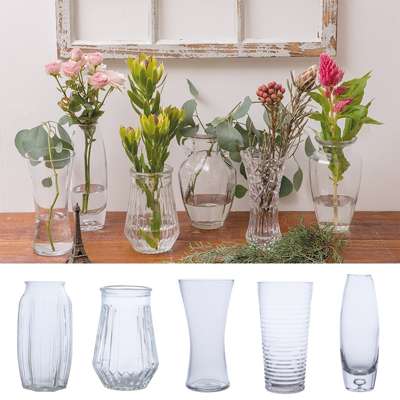 フラワーベース2 花瓶 ガラス インテリア雑貨 キッチン 玄関