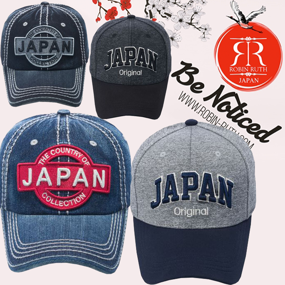 【Robin Ruth】ロビン・ルス JAPAN CAP(サークルロゴ＆レギュラー2カラー) 帽子 キャップ