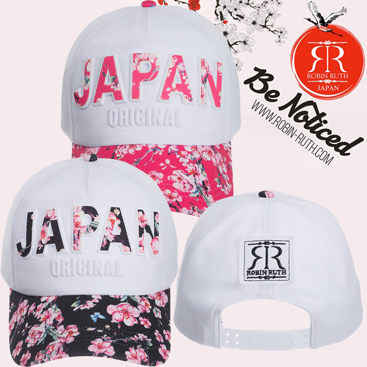 【Robin Ruth】ロビン・ルス JAPAN CAP(サクラロゴ) 帽子 キャップ