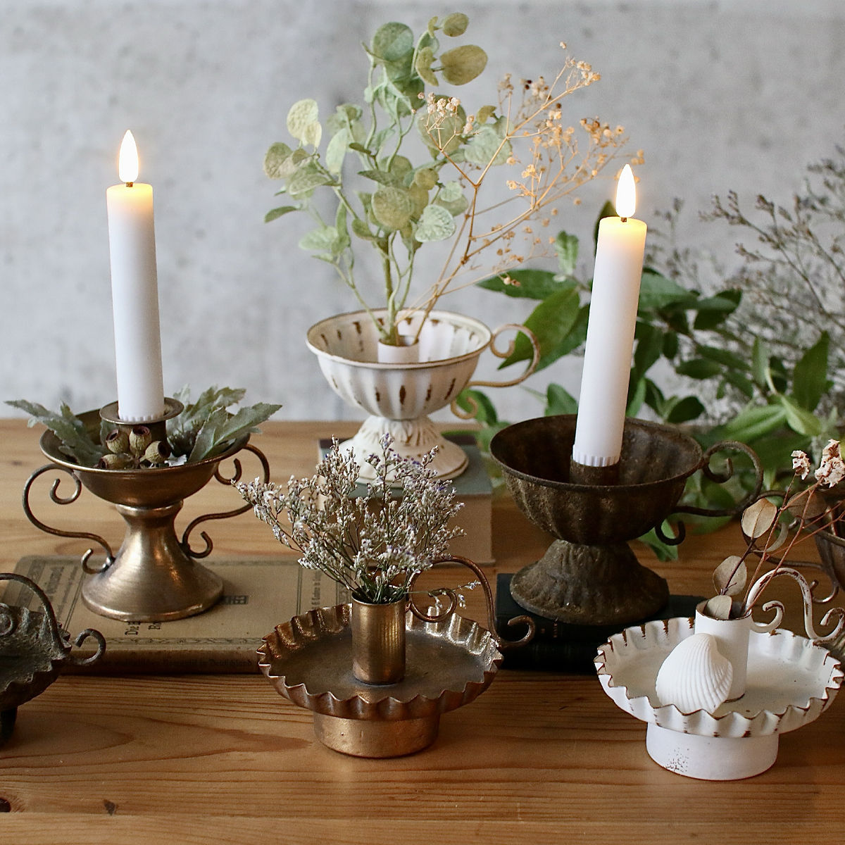 《予約：4/17（金）受注締切》【クリスマス】チャーチテーパーキャンドルホルダー