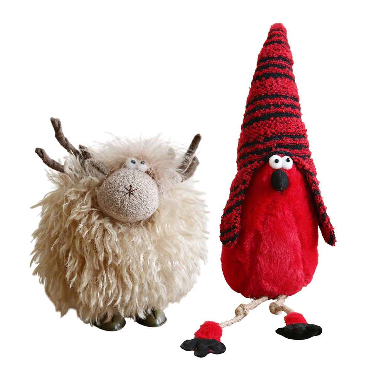 《予約：4/17（金）受注締切》【クリスマス】びっくりトナカイ＆びっくりバード 置物 飾り付け