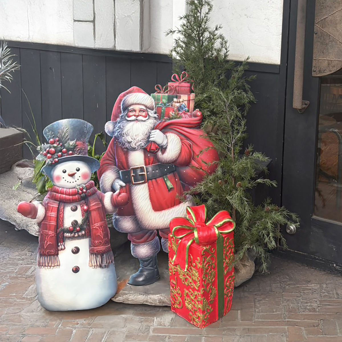 《予約：4/17（金）受注締切》【クリスマス】サインボード サンタ ディスプレイ