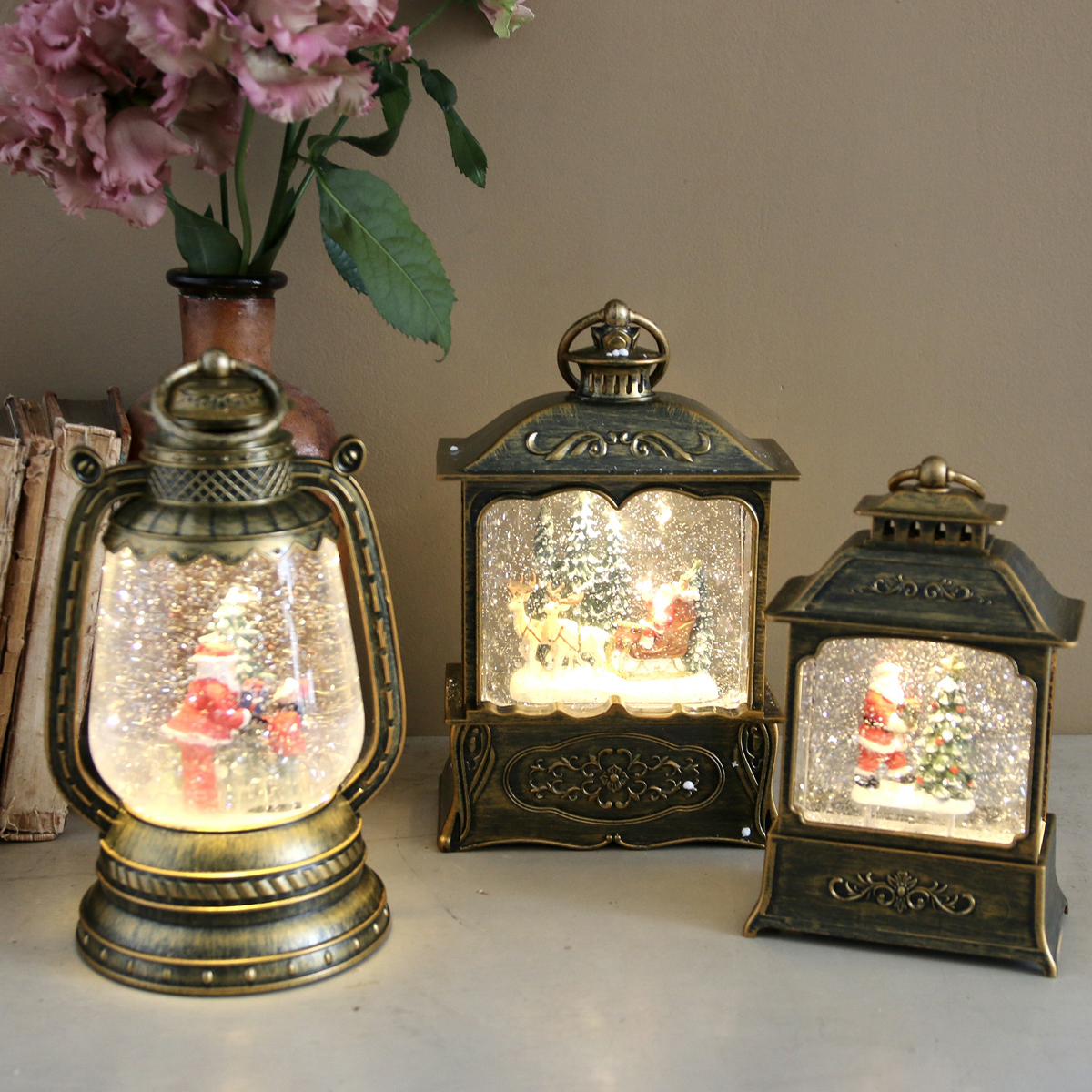 《予約：4/17（金）受注締切》【クリスマス】スノーイングライト LED オブジェ