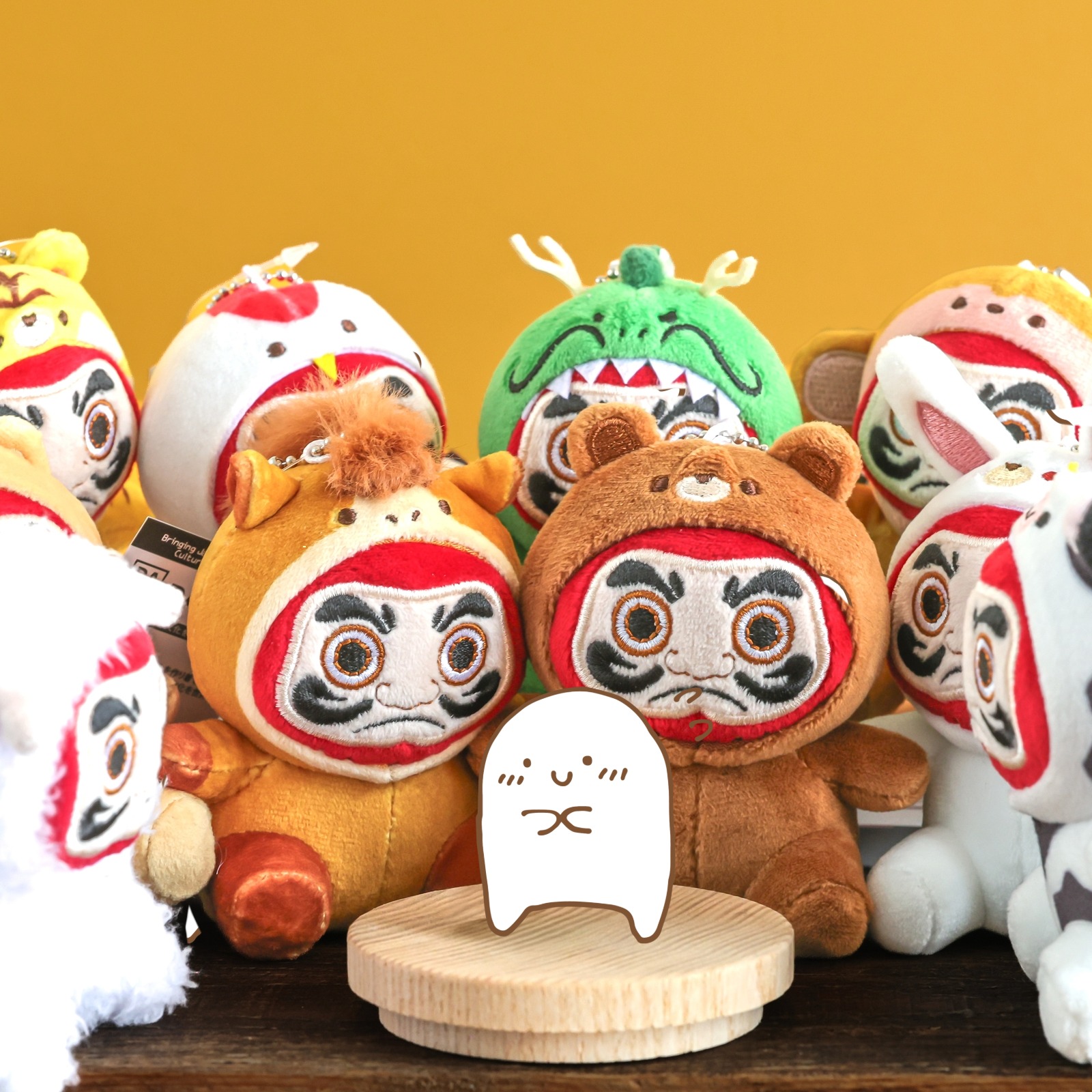 DALULU ぬいぐるみキーチェーン 十二支 縁起物 だるま マスコット