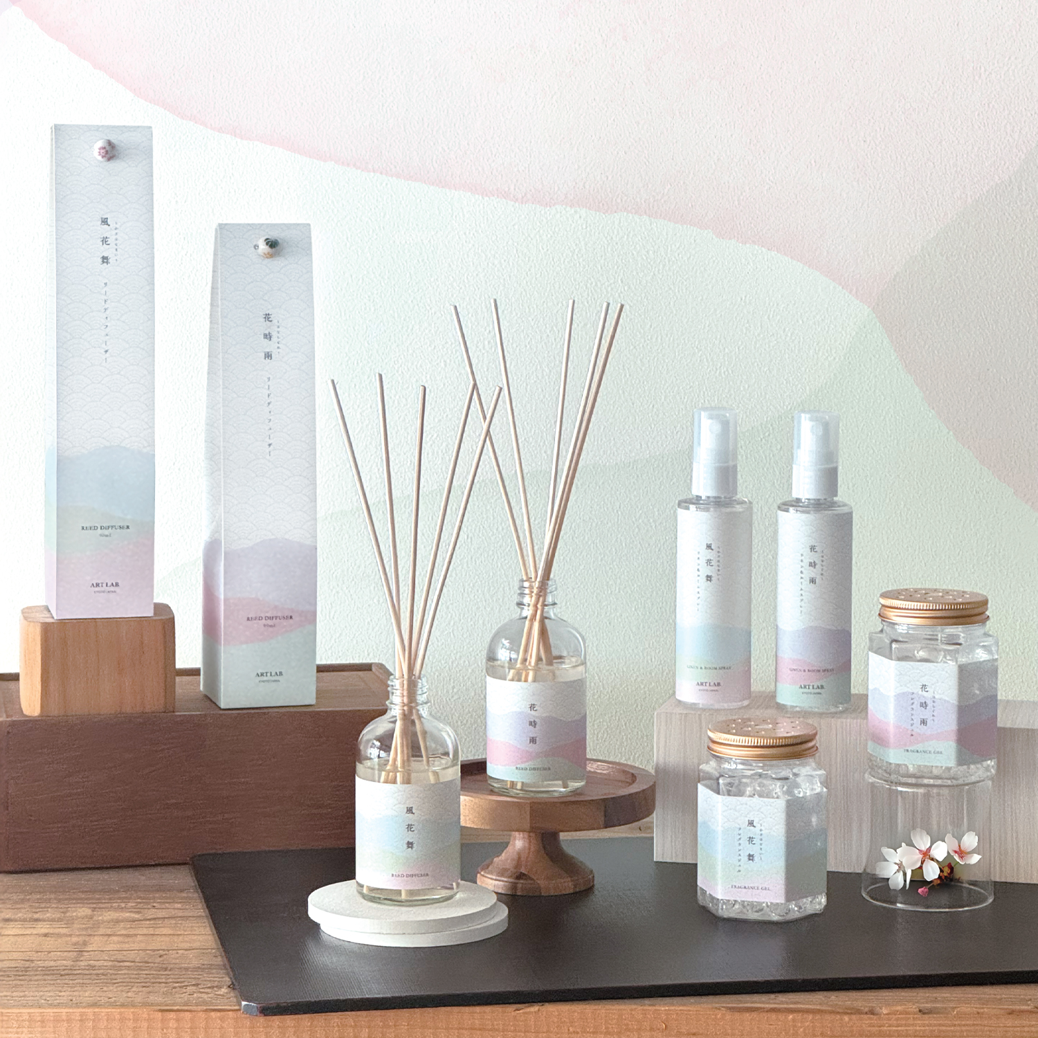 《予約：7/10(木)受注〆・入荷12月以降》【ARTLAB.】アートラボ 風花舞・花時雨 リードディフューザー&フレグランスジェル&リネン&ルームスプレー