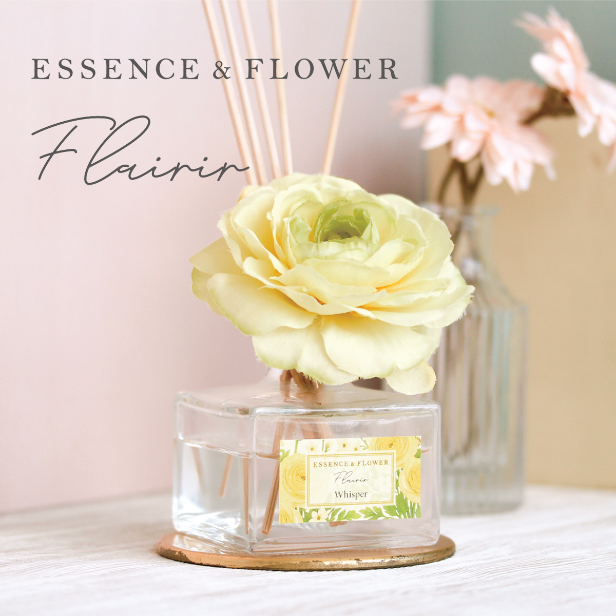 《予約:11/7(金)受注〆・入荷2026年3月以降》【ESSENCE&FLOWER】フラワーディフューザー