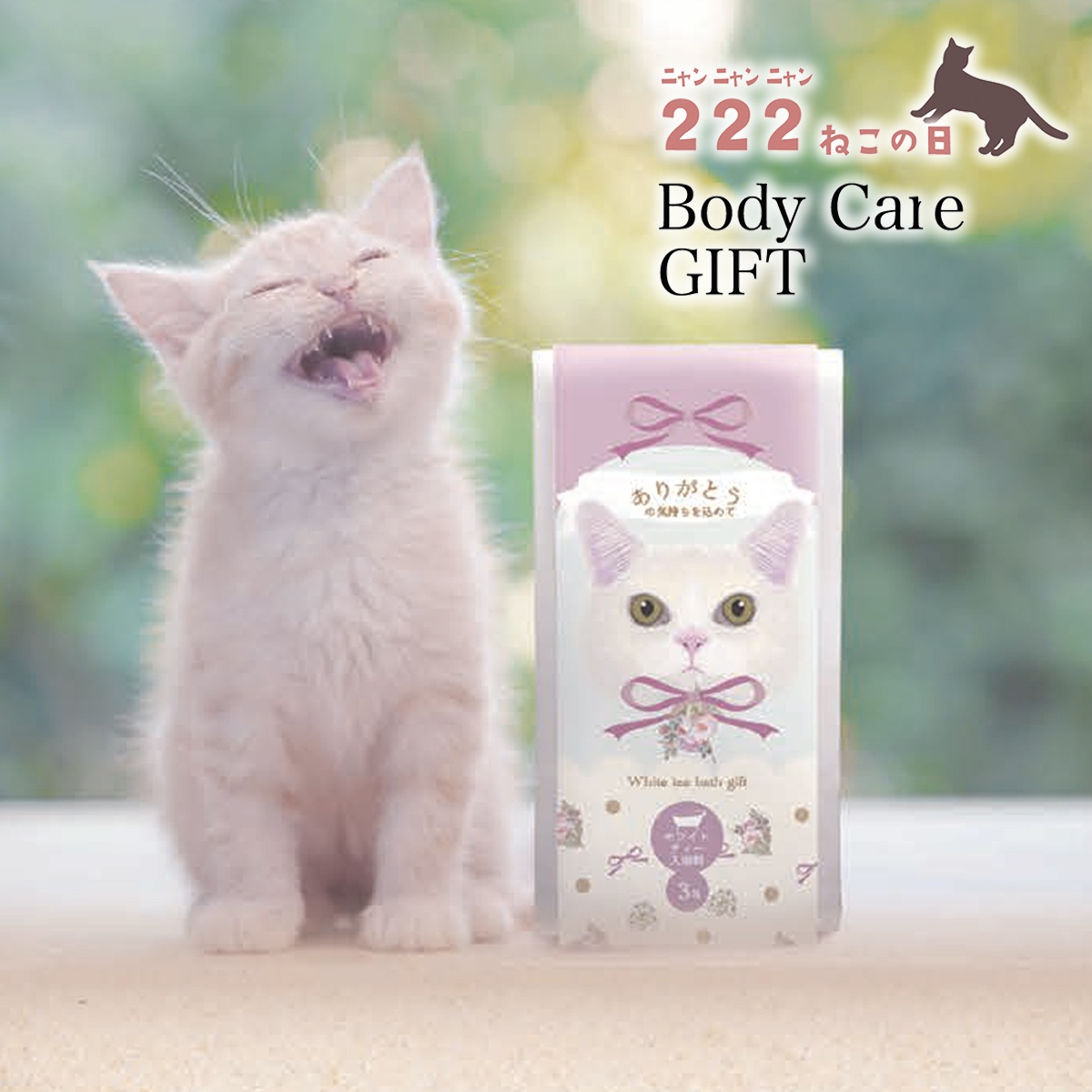 【予約：12月中旬発売】【ほんやら堂】222ねこの日 Body Care GIFT