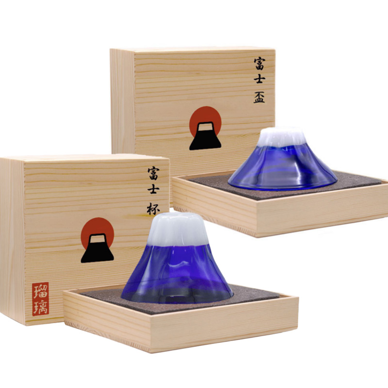 富士 盃＆杯 父の日 日本酒 熱燗 冷酒 瑠璃＆琥珀 おちょこ