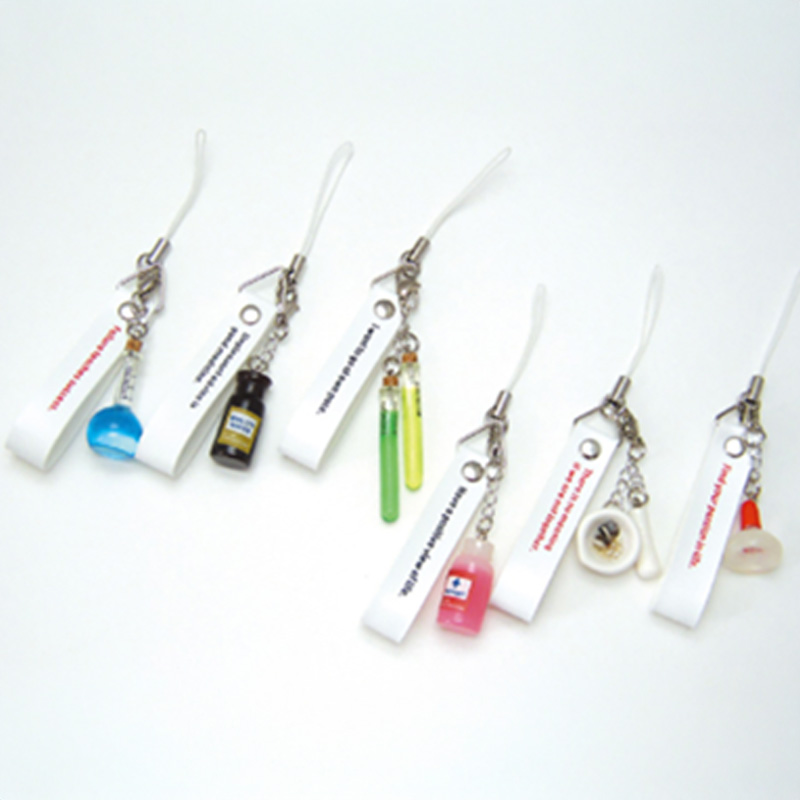 実験器具ストラップ レトロ雑貨 学校