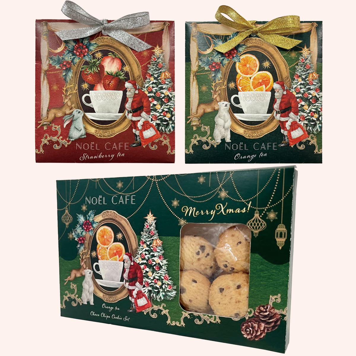 【10月上-中旬発売】ストロベリー/オレンジティー クッキーセット クリスマス コント・ド・フランス【受注締切：6/27(金)】