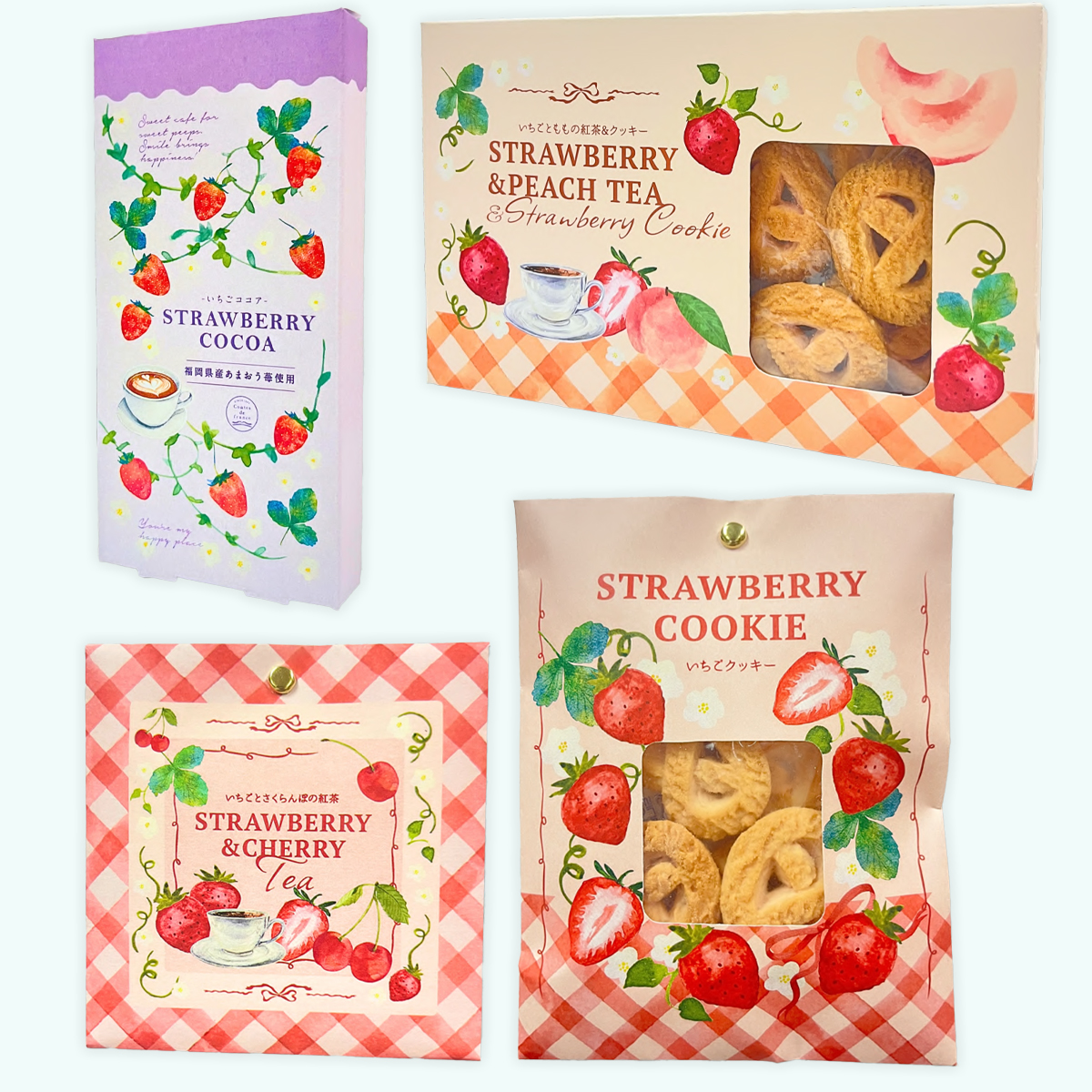 《予約：11月中旬～下旬発売》いちごと紅茶 いちごクッキー コント・ド・フランス