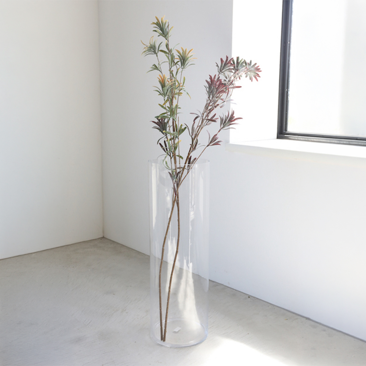 クリアコップ・ガラスベース S・L 花器 花瓶 インテリア