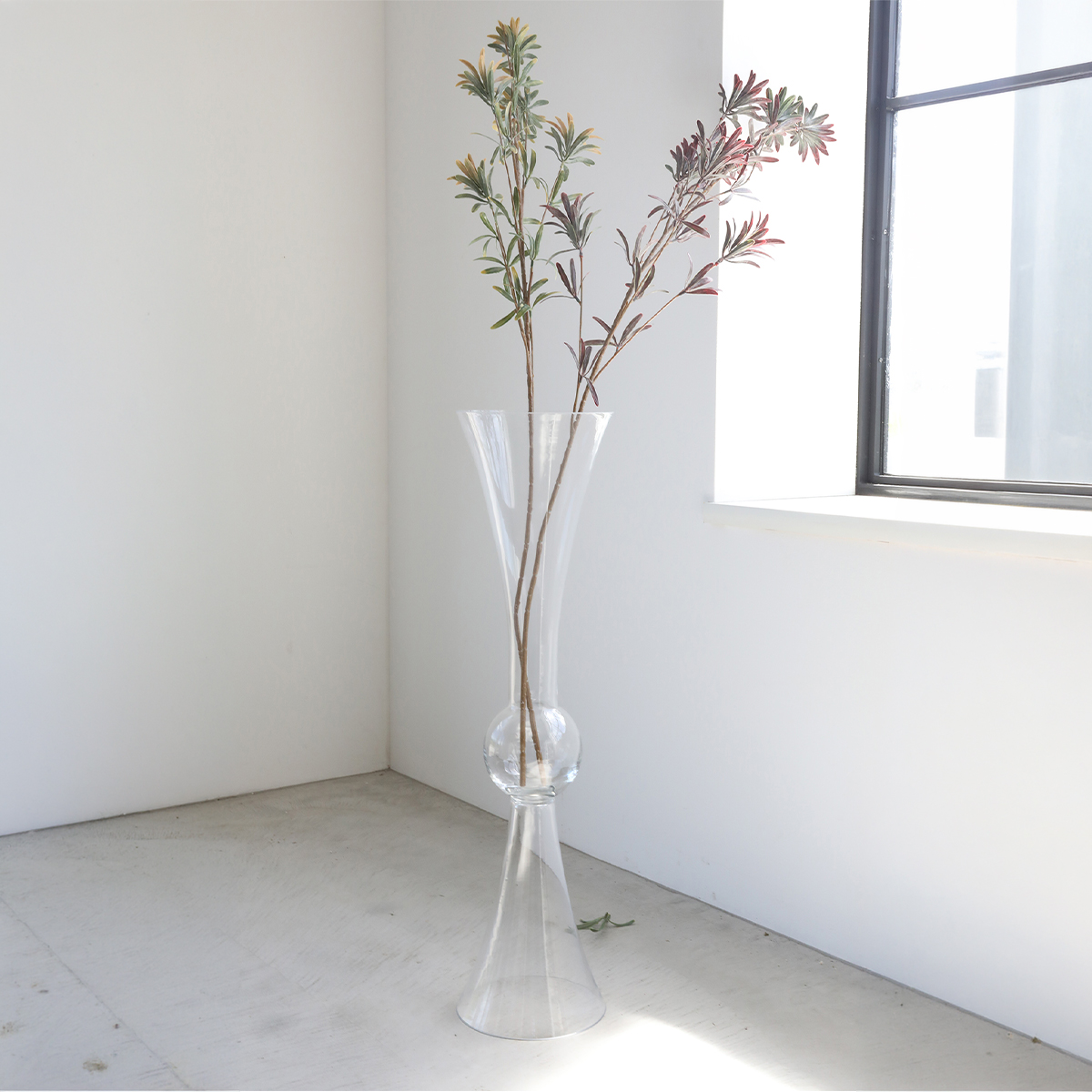 マホーン・ガラスベース S・L 花器 花瓶 インテリア
