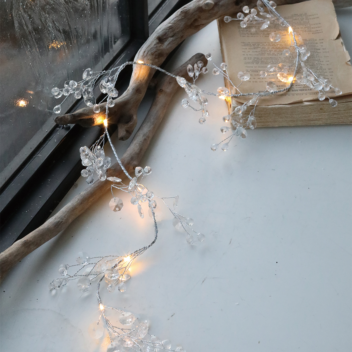 【クリスマス】クリスタルLEDライト 飾り付け