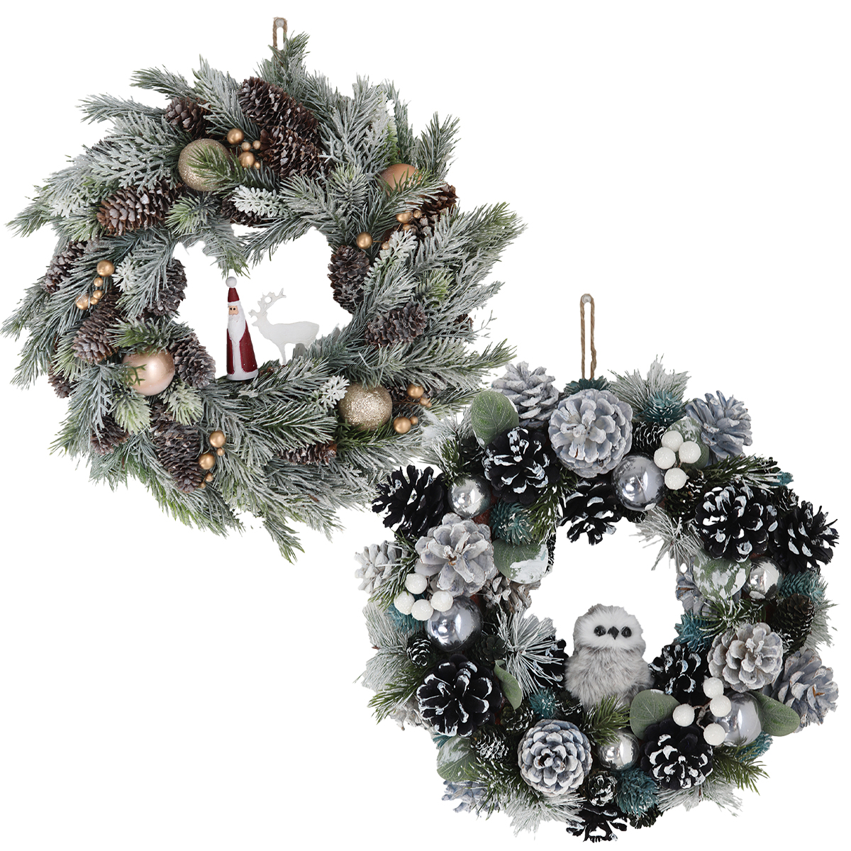 【クリスマス】フェローズ・コーンリース 飾り付け