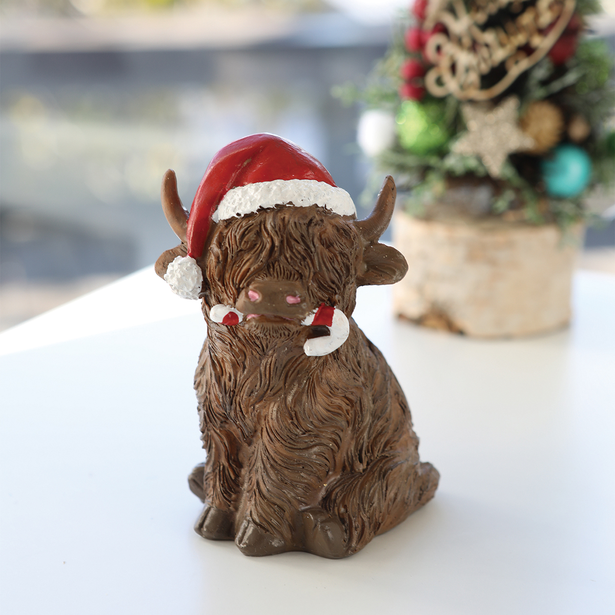 【クリスマス】バイソン・カピバラ 置物 オブジェ 動物